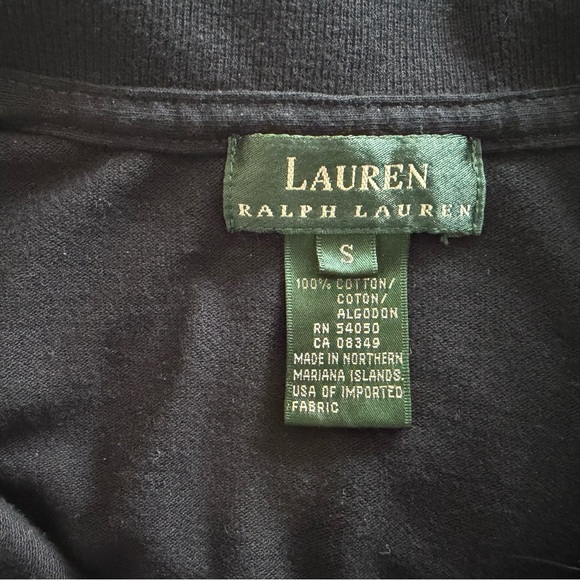 Lauren Ralph Lauren Black Polo with Gold Emblem, Men’s Small - Picture 5 of 7